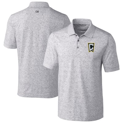  Columbus Crew Cutter & Buck Advantage Tri-Blend Space Dye Polo - Gray